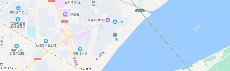 南京明发滨江新城一期_公交站地图_南京公交_妙搜公交查询2025
