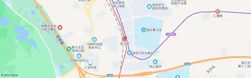 南京金马路地铁站_公交站地图_南京公交_妙搜公交查询2025
