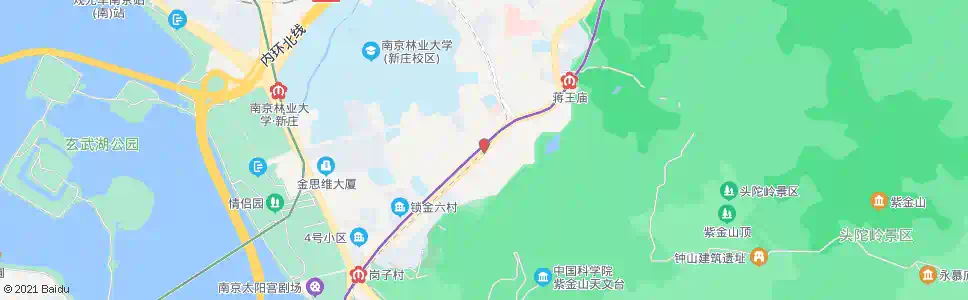 南京钟麓花园_公交站地图_南京公交_妙搜公交查询2025