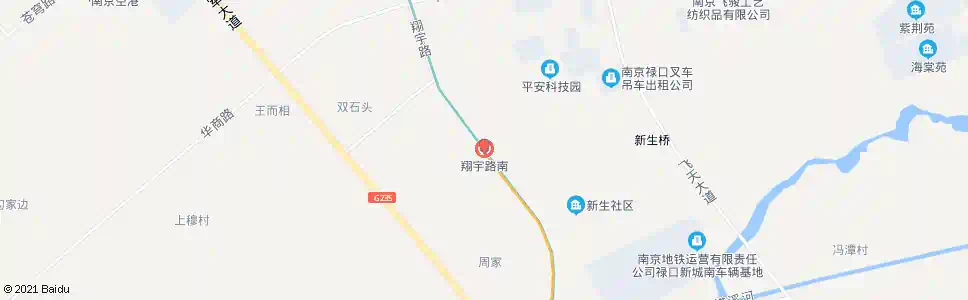 南京翔宇路南站_公交站地图_南京公交_妙搜公交查询2025