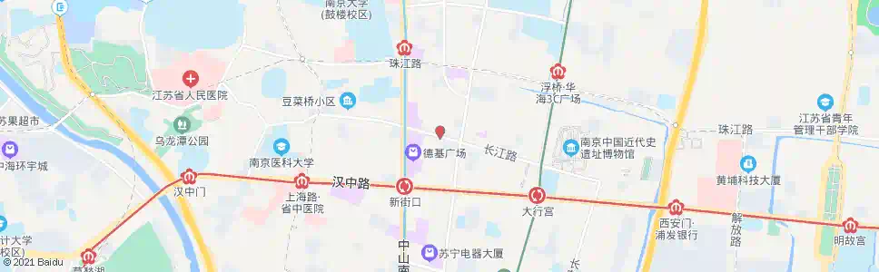 南京长江路估衣廊_公交站地图_南京公交_妙搜公交查询2025