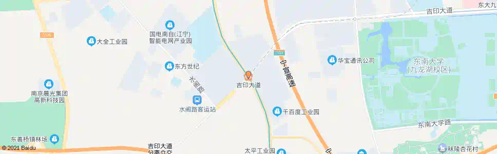 南京吉印大道_公交站地图_南京公交_妙搜公交查询2025