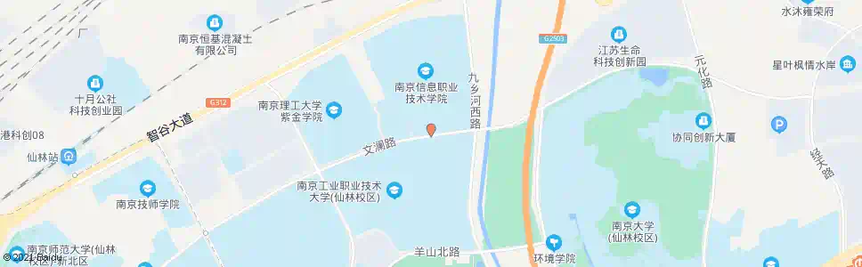 南京文澜路东_公交站地图_南京公交_妙搜公交查询2025