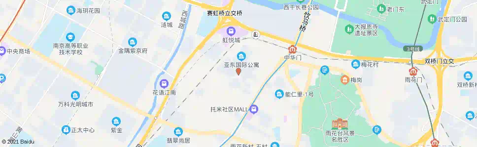 南京西云村_公交站地图_南京公交_妙搜公交查询2025