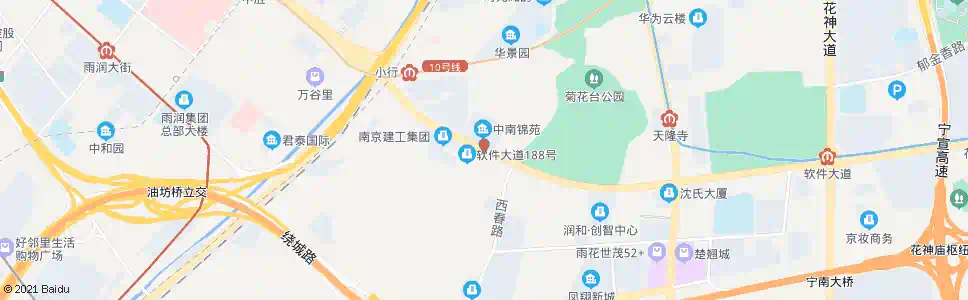 南京软件大道西_公交站地图_南京公交_妙搜公交查询2025