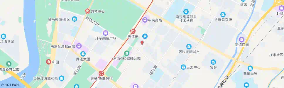 南京庐山路奥体大街_公交站地图_南京公交_妙搜公交查询2025