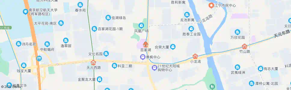 南京百家湖_公交站地图_南京公交_妙搜公交查询2025