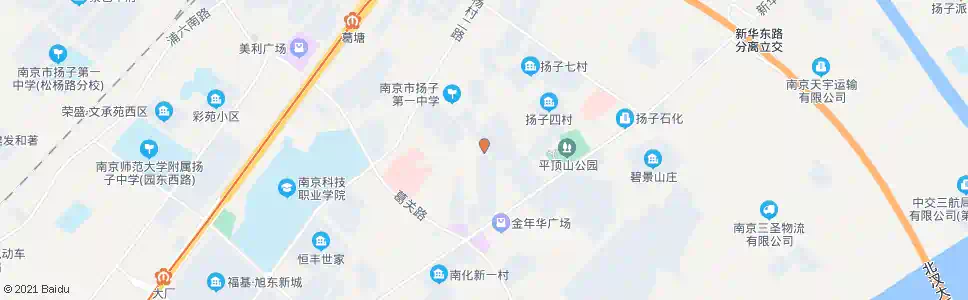 南京扬子二村西_公交站地图_南京公交_妙搜公交查询2025