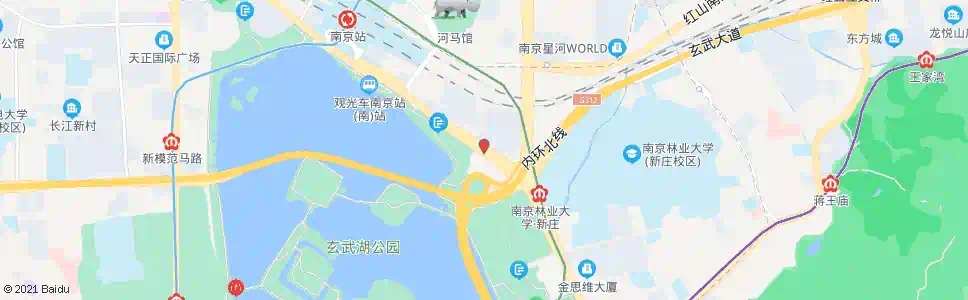 南京新庄广场西_公交站地图_南京公交_妙搜公交查询2025