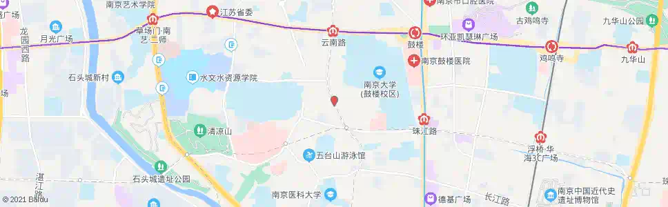 南京五台山北_公交站地图_南京公交_妙搜公交查询2025