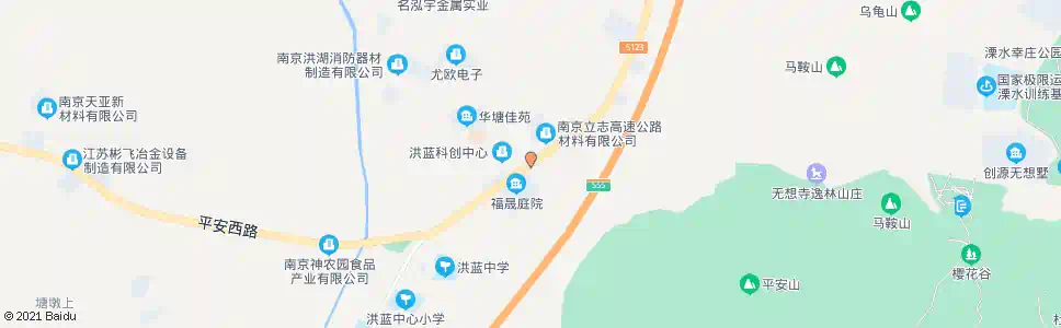 南京洪蓝派出所_公交站地图_南京公交_妙搜公交查询2025