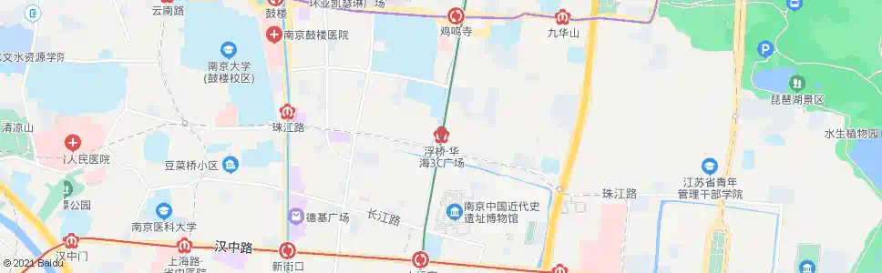 南京浮桥华海3C广场站_公交站地图_南京公交_妙搜公交查询2025