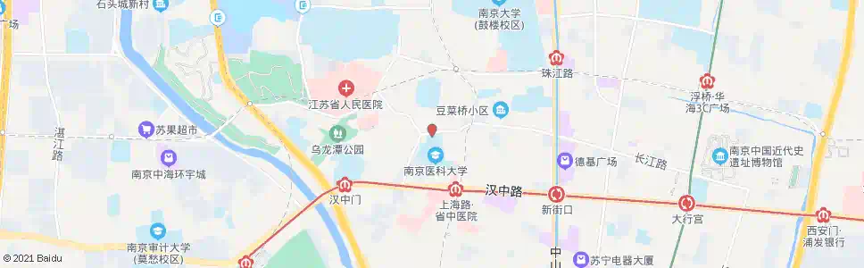南京医科大学北门_公交站地图_南京公交_妙搜公交查询2025