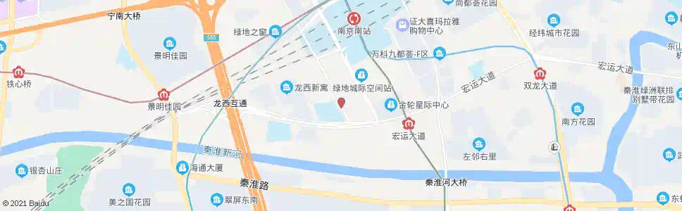 南京绿都大道_公交站地图_南京公交_妙搜公交查询2025