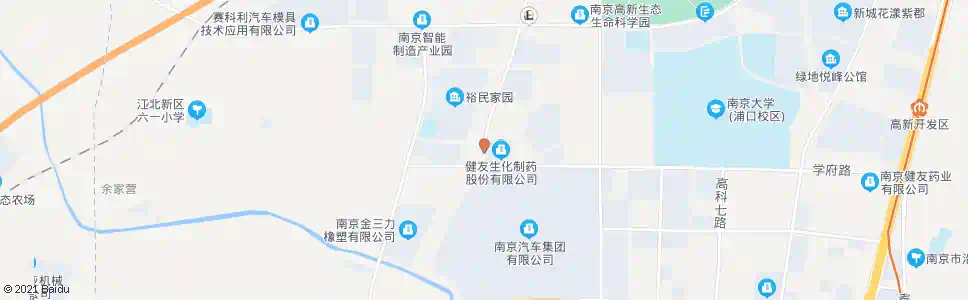 南京永锦路学府路_公交站地图_南京公交_妙搜公交查询2025