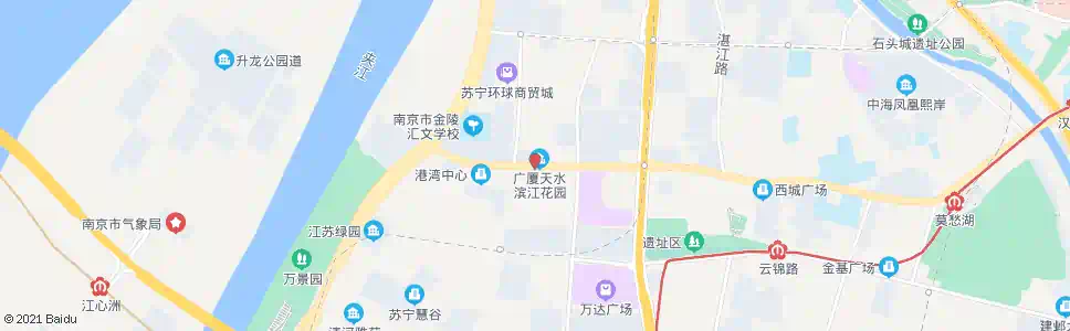 南京汉中门大街清江路_公交站地图_南京公交_妙搜公交查询2025