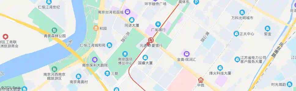 南京江东中路元通南_公交站地图_南京公交_妙搜公交查询2025