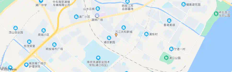 南京浦欣花园_公交站地图_南京公交_妙搜公交查询2025