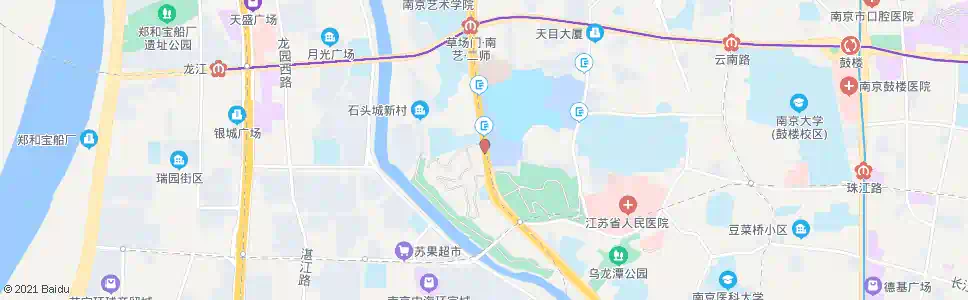 南京国防园_公交站地图_南京公交_妙搜公交查询2025