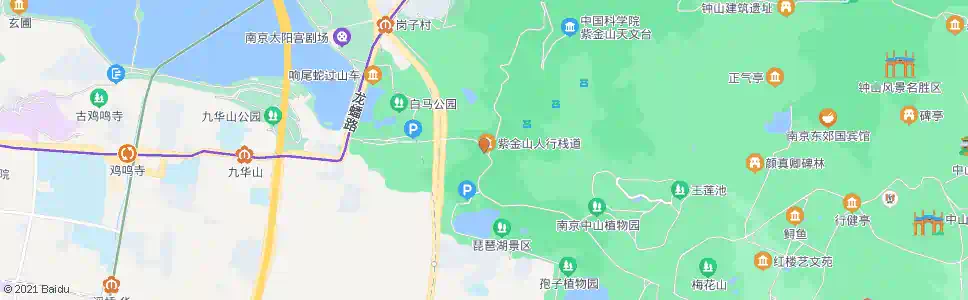南京紫金山索道_公交站地图_南京公交_妙搜公交查询2025