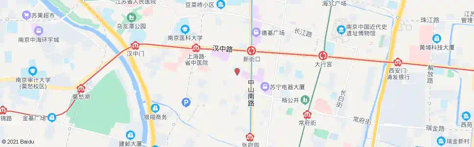 南京新街口石鼓路_公交站地图_南京公交_妙搜公交查询2025