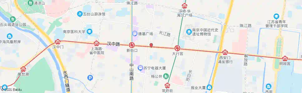 南京新街口东站_公交站地图_南京公交_妙搜公交查询2025