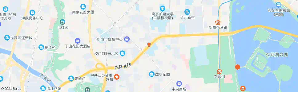 南京模范马路虹桥_公交站地图_南京公交_妙搜公交查询2025