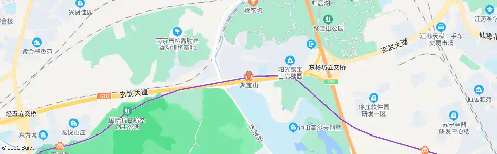 南京聚宝山地铁站_公交站地图_南京公交_妙搜公交查询2025