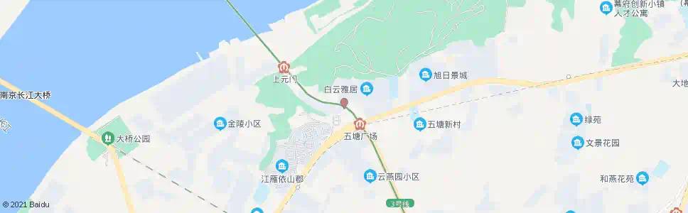 南京白云新寓_公交站地图_南京公交_妙搜公交查询2025