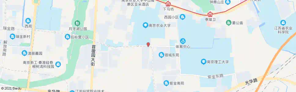南京钟山花园城_公交站地图_南京公交_妙搜公交查询2025
