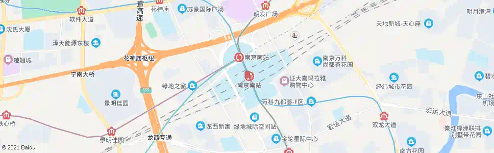 南京嵩山路南站_公交站地图_南京公交_妙搜公交查询2025