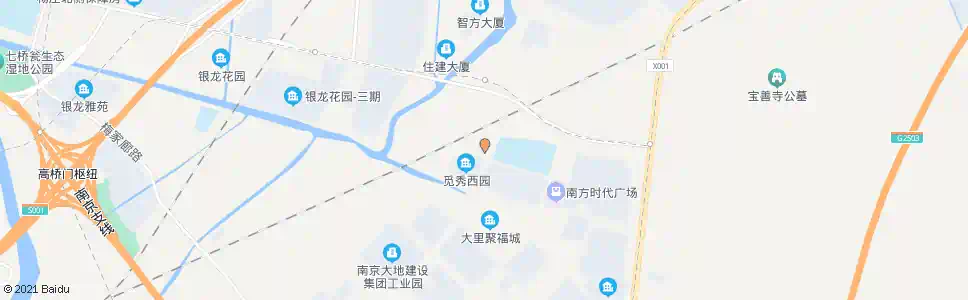 南京上坊保障房总站_公交站地图_南京公交_妙搜公交查询2025