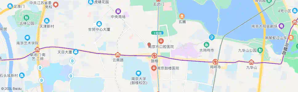 南京中山北路鼓楼_公交站地图_南京公交_妙搜公交查询2025