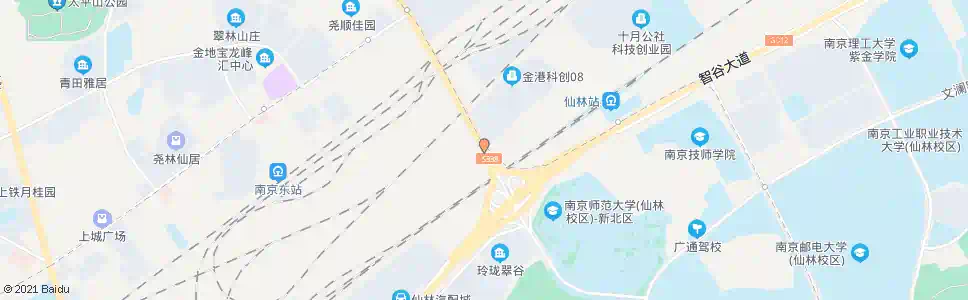 南京仙新路科创路_公交站地图_南京公交_妙搜公交查询2025