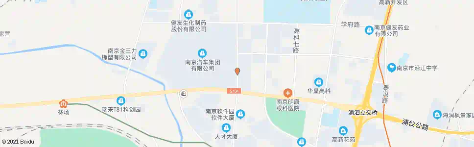 南京星火路新科三路_公交站地图_南京公交_妙搜公交查询2025