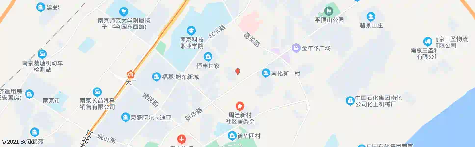 南京毕洼路新华路_公交站地图_南京公交_妙搜公交查询2025