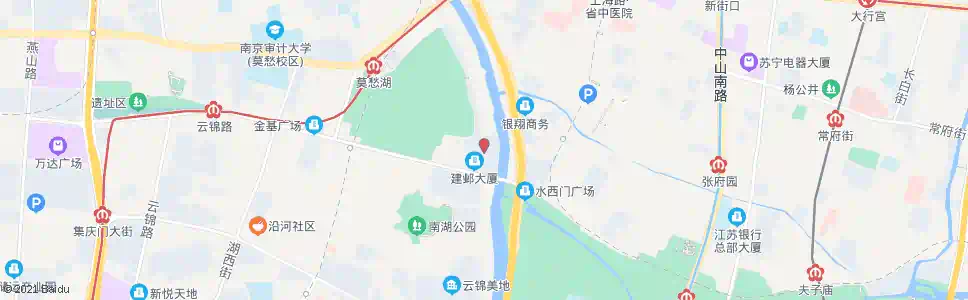 南京莫愁湖东路南站_公交站地图_南京公交_妙搜公交查询2025
