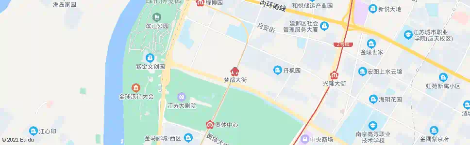 南京乐山路梦都大街_公交站地图_南京公交_妙搜公交查询2025