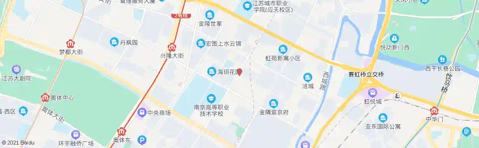 南京应天西路_公交站地图_南京公交_妙搜公交查询2025