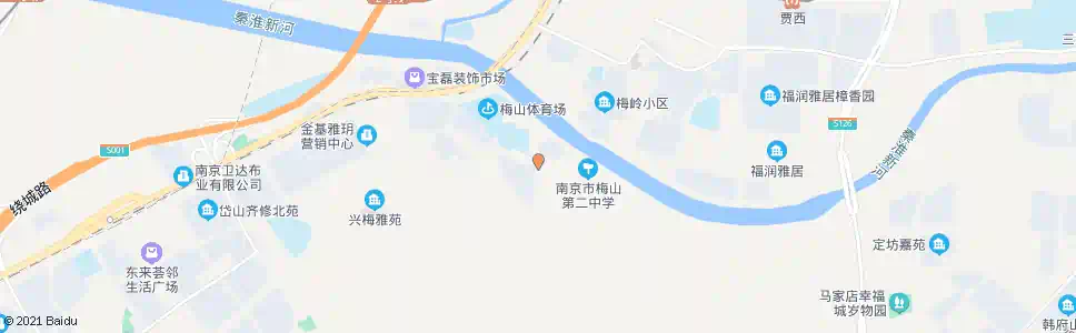 南京梅山第二中学_公交站地图_南京公交_妙搜公交查询2025