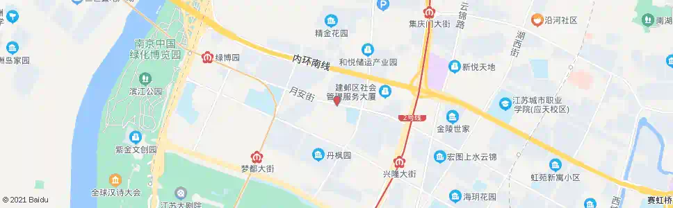 南京华山路东_公交站地图_南京公交_妙搜公交查询2025