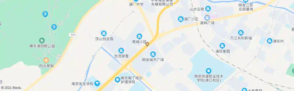 南京明发城市广场_公交站地图_南京公交_妙搜公交查询2025