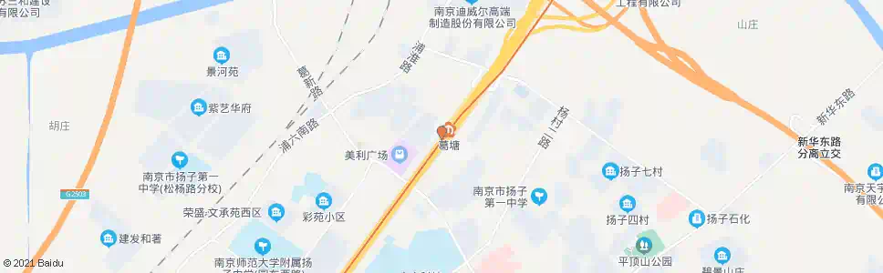 南京江北大道晓山路_公交站地图_南京公交_妙搜公交查询2025