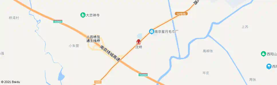 南京宁天城际沈桥站_公交站地图_南京公交_妙搜公交查询2025