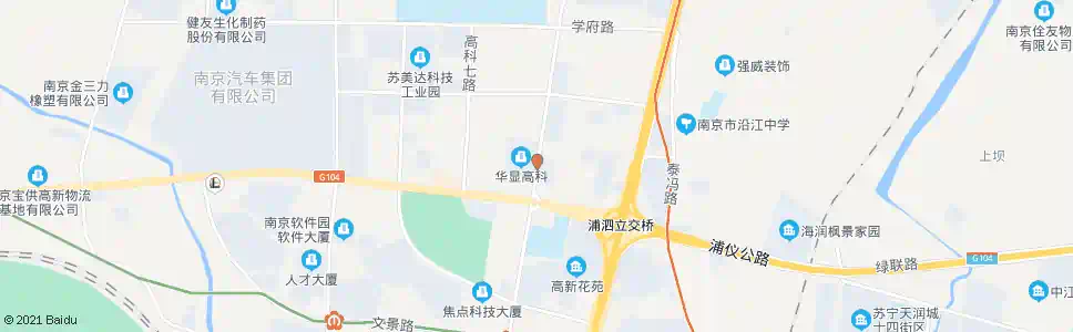 南京新科四路高新路_公交站地图_南京公交_妙搜公交查询2025