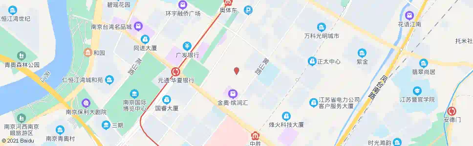 南京恒山路富春江东街_公交站地图_南京公交_妙搜公交查询2025