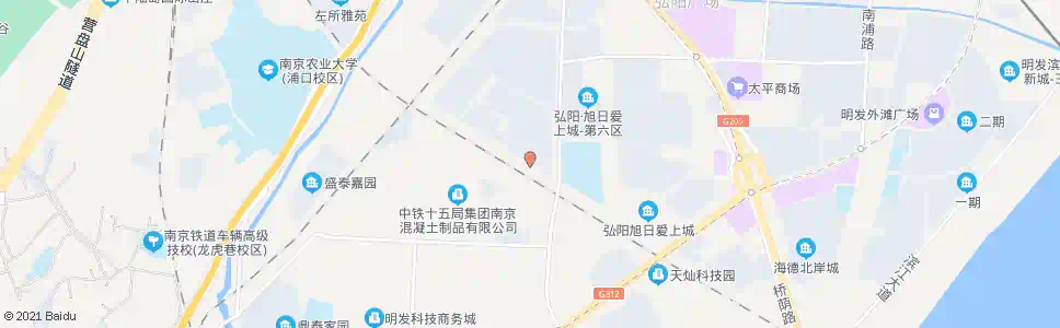 南京旭日爱上城第四区南_公交站地图_南京公交_妙搜公交查询2025