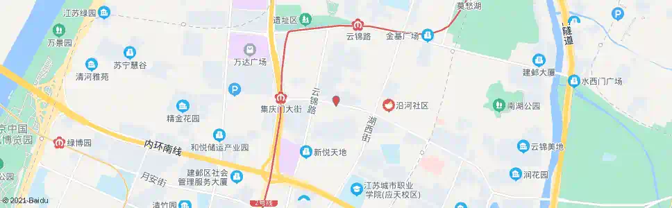 南京白鹭花园_公交站地图_南京公交_妙搜公交查询2025