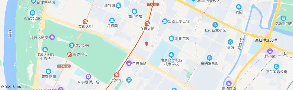 南京黄山路松花江东街_公交站地图_南京公交_妙搜公交查询2025