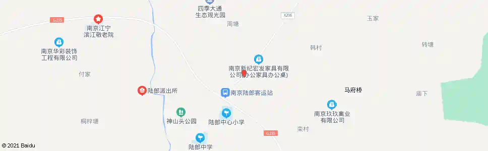 南京俞庄_公交站地图_南京公交_妙搜公交查询2025